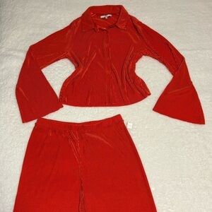 RO & DE Anthropologie Orange Ribbed Co-Ord Set Capsule Collection